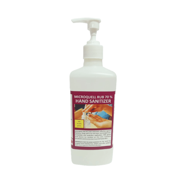 Microquell Rub 70% - 70% Alcohol Hand Sanitizer Manufacturer in India - aarsha chemicals
